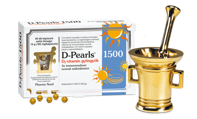 D-Pearls D-vitamin gyöngyök 1500